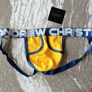 Andrew Christian Yellow and Blue Briefs
